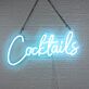 Cocktails LED-Neonschild für Bar und Club