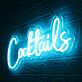 Cocktails LED-Neonschild für Bar und Club