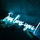Jesus loves you! LED-Neonschild Kirche Wohnzimmer
