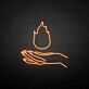 Hand mit Flamme LED-Neonschild Wohnzimmer Bar