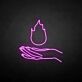 Hand mit Flamme LED-Neonschild Wohnzimmer Bar