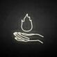 Hand mit Flamme LED-Neonschild Wohnzimmer Bar