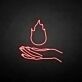 Hand mit Flamme LED-Neonschild Wohnzimmer Bar