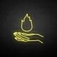 Hand mit Flamme LED-Neonschild Wohnzimmer Bar