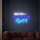 LET'S TOX About it LED-Neonschild für Kosmetikstudio und Schönheitssalon