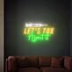 LET'S TOX About it LED-Neonschild für Kosmetikstudio und Schönheitssalon