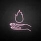 Hand mit Flamme LED-Neonschild Wohnzimmer Bar