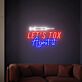LET'S TOX About it LED-Neonschild für Kosmetikstudio und Schönheitssalon
