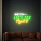 LET'S TOX About it LED-Neonschild für Kosmetikstudio und Schönheitssalon