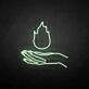 Hand mit Flamme LED-Neonschild Wohnzimmer Bar