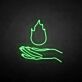 Hand mit Flamme LED-Neonschild Wohnzimmer Bar