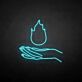 Hand mit Flamme LED-Neonschild Wohnzimmer Bar