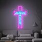 JESUS SAVES LED-Neonschild für Wohnzimmer und Kirche
