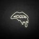 Lippen mit tropfendem Effekt LED-Neonschild Bar Club