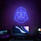 Darth Vader Helm als LED-Neonschild fürs Gamingzimmer