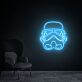 Helm mit Atemmaske LED-Neonschild Gamingzimmer Wohnzimmer