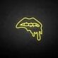 Lippen mit tropfendem Effekt LED-Neonschild Bar Club