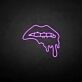 Lippen mit tropfendem Effekt LED-Neonschild Bar Club