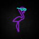Flamingo mit Sonnenbrille LED-Neonschild Bar Wohnzimmer