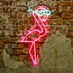 Flamingo mit Sonnenbrille LED-Neonschild Bar Wohnzimmer