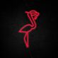 Flamingo mit Sonnenbrille LED-Neonschild Bar Wohnzimmer