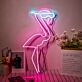 Flamingo mit Sonnenbrille LED-Neonschild Bar Wohnzimmer