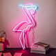 Flamingo mit Sonnenbrille LED-Neonschild Bar Wohnzimmer
