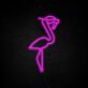 Flamingo mit Sonnenbrille LED-Neonschild Bar Wohnzimmer