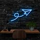 Papierflieger LED-Neonschild für Büro und Arbeitszimmer
