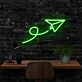 Papierflieger LED-Neonschild für Büro und Arbeitszimmer