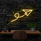 Papierflieger LED-Neonschild für Büro und Arbeitszimmer