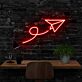 Papierflieger LED-Neonschild für Büro und Arbeitszimmer