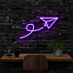 Papierflieger LED-Neonschild für Büro und Arbeitszimmer