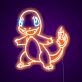 Feuerdrachenfigur LED-Neonschild Gaming Zimmer