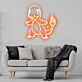 Feuerdrachenfigur LED-Neonschild Gaming Zimmer