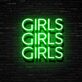 GIRLS GIRLS GIRLS LED-Neonschild für Bar Club