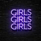 GIRLS GIRLS GIRLS LED-Neonschild für Bar Club
