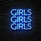 GIRLS GIRLS GIRLS LED-Neonschild für Bar Club
