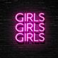 GIRLS GIRLS GIRLS LED-Neonschild für Bar Club