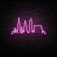 New York Skyline LED-Neonschild für Wohnzimmer oder Büro