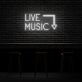 LIVE MUSIC LED-Neonschild für Bar Club