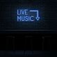 LIVE MUSIC LED-Neonschild für Bar Club