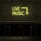 LIVE MUSIC LED-Neonschild für Bar Club