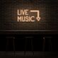 LIVE MUSIC LED-Neonschild für Bar Club