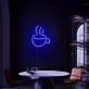 Kaffeetasse mit Dampf LED-Neonschild für Café Küche