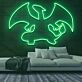 Drache mit ausgebreiteten Flügeln LED-Neonschild Gamingzimmer