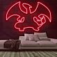Drache mit ausgebreiteten Flügeln LED-Neonschild Gamingzimmer