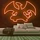 Drache mit ausgebreiteten Flügeln LED-Neonschild Gamingzimmer