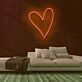 Herzform LED-Neonschild Wohnzimmer Schlafzimmer