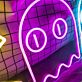 Pac-Man und Geister LED-Neonschild für Gamingzimmer und Bar